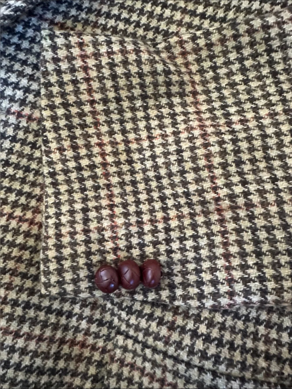 Brooks Brothers Houndstooth Wool Blend Men’s Sports Coat Blazer Size 42 L